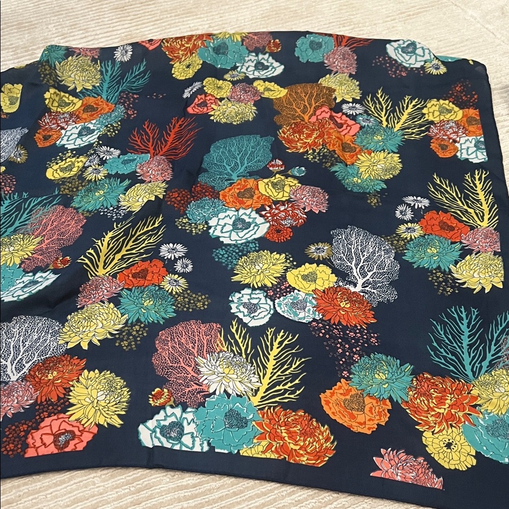 Floral Patterned Scarf
